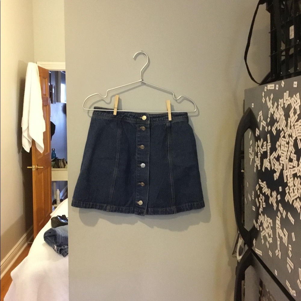 Free People Jean Skirt